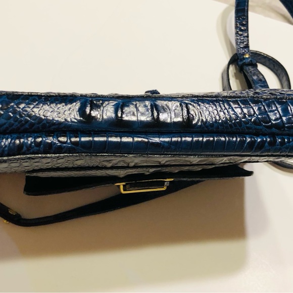Brahmin Theo IPad/Tablet Navy Melbourne crossbody/Shoulder Bag - Picture 9 of 10